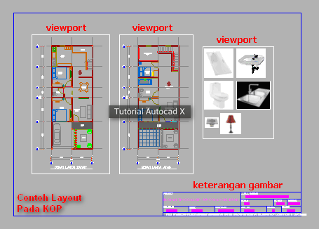 Tutorial Cara  Membuat Kop di  AutoCAD  Tutorial Autocad  X