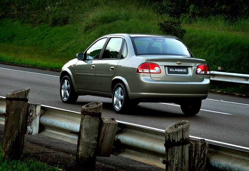 Fotos originais do novo Chevrolet Classic que serviram de base