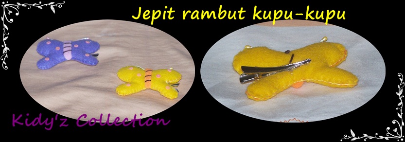 kidy z collection koleksi jepit  rambut  flanel