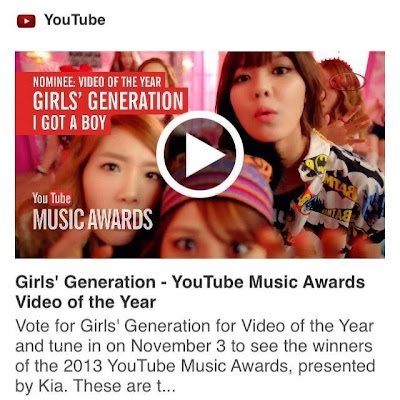 Girls' Generation Menang di YouTube Music Awards