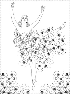 Ballerina Coloring Pages on Free Coloring Pages  Ballerina Primavera   Ballet Coloring Pages