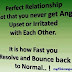 Perfect relationship is .. -facebook Quote