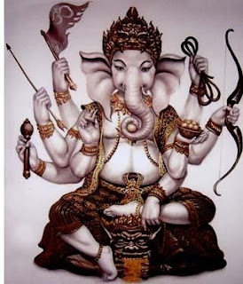 eight arms Ganesha