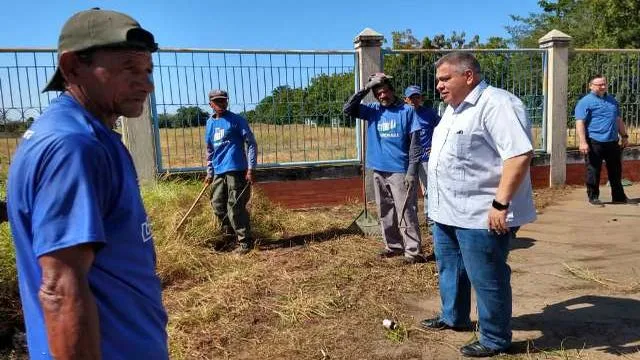 #CiudadOjeda: Alcalde José Mosquera inspeccionó jornada de aseo vial de la avenida 34