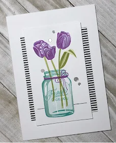 Sunny Studio Stamps: Timeless Tulips Customer Card by Linda