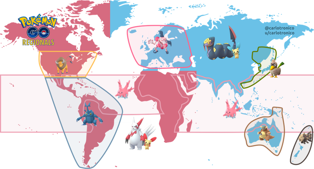 ポケモンgo日記 Pokemon Go Diary In Japan ポケモンｇｏ 第三世代の地域限定ポケモン は ザングース ハブネーク プラスル マイナン 日本は ハブネーク と マイナン のみ