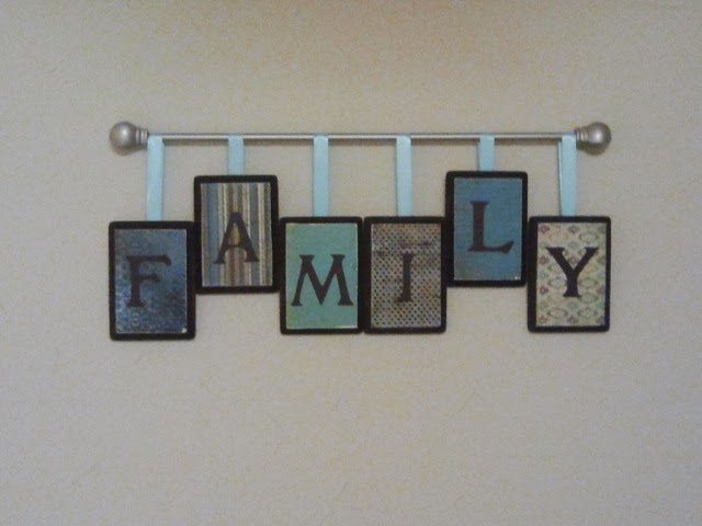  Make or Bake DIY Family  wall  decor 