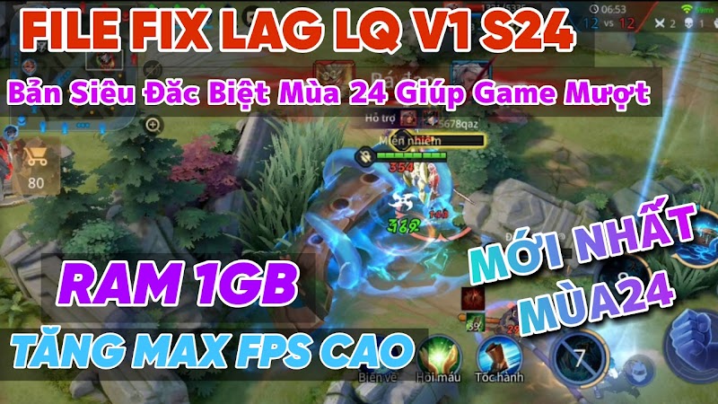 File Fix Lag Liên Quân Lite Pro 1.0 - Bản Siêu Đăc Biệt Mùa 24 Giúp Game Mượt Như Mùa 5 + Max FPS