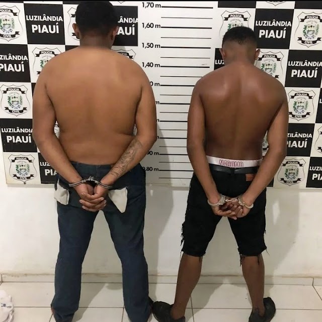 Polícia Civil do Piauí prende dupla suspeita de tráfico de drogas em Luzilândia 