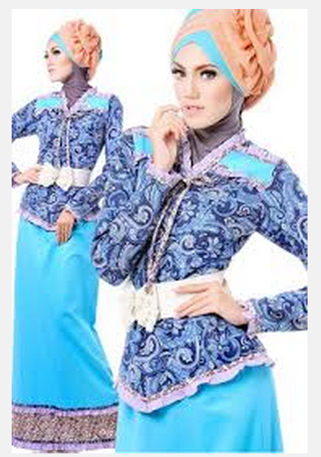 Kumpulan gambar baju muslim batik modern terbaru lengkap