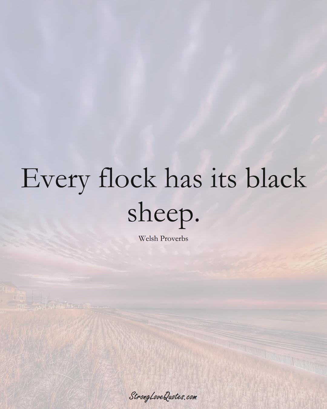 Every flock has its black sheep. (Welsh Sayings);  #EuropeanSayings
