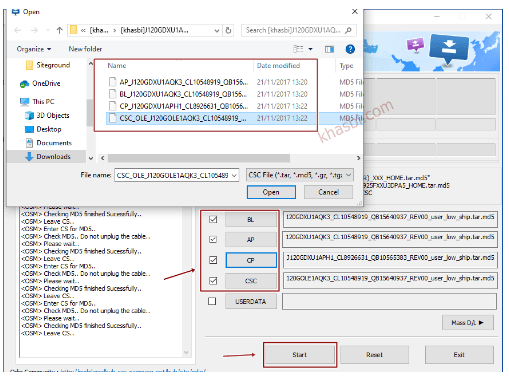 menambahkan file binary samsung a80