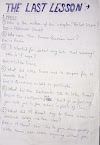 The Last Lesson All Questions with Answers | Class 12 English Notes