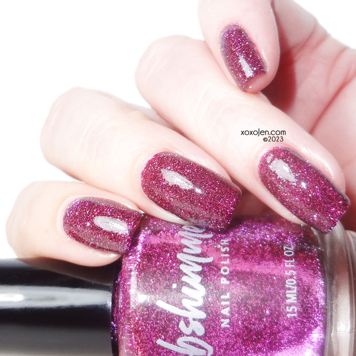 xoxoJen's swatch of KBShimmer Let The Beet Drop