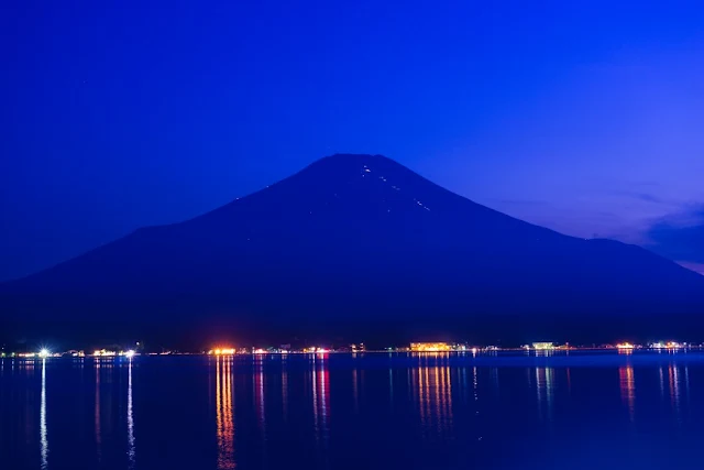 富士山・夕景～山中湖長池親水公園