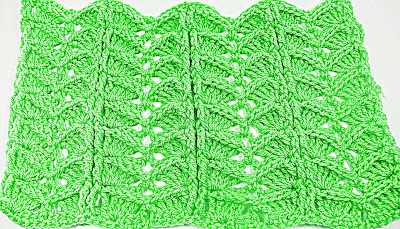 3 -Crochet.Imagen puntada a crochet para la cobija a relieve.Majovel Crochet Ganchillo