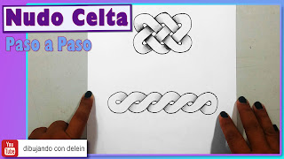 video tutorial como dibujar un diseño celta o nudo céltico, clases gratis de dibujo, delein padilla, dibujando con delein