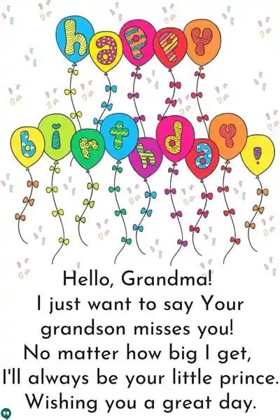 birthday wishes for grandma from grandson fay away images