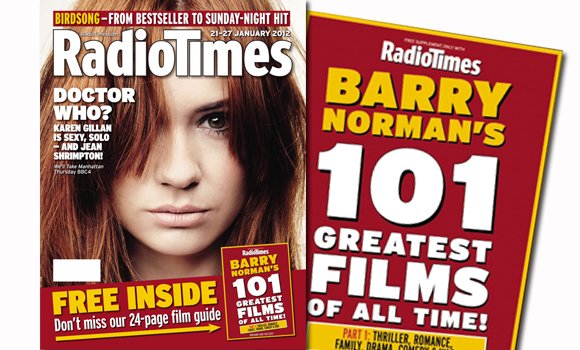 Karen Gillan is featured on the cover of the Radio Times for her role as