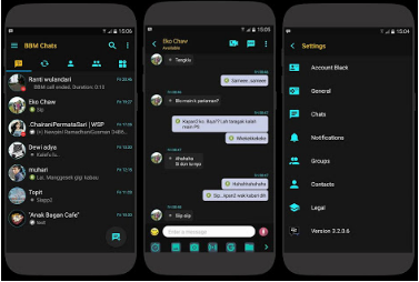 BBM Mod Black V3.2.0.6 Apk