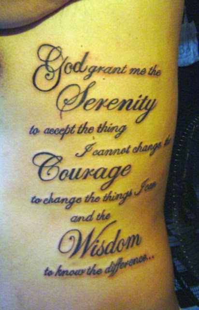 Serenity Prayer Tattoo