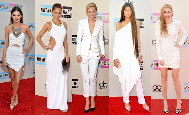 white out kendall jenner nicole richie miley cyrus amas