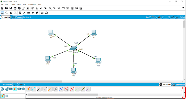 Cara Membuat Topologi Star di Cisco Packet Tracer