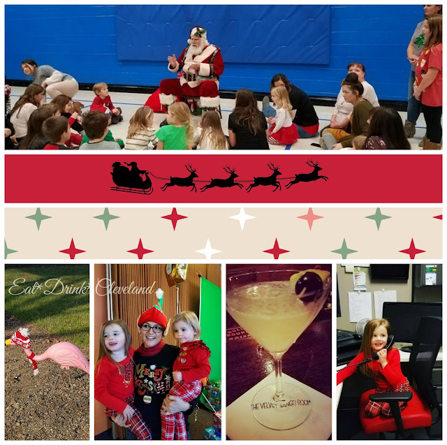 Christmas parties, fancy cocktails, elves, a flamingo in a Santa hat and child labor at work