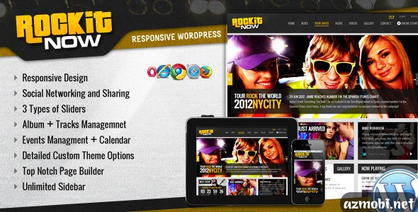 Rockit Now – Music Band WordPress Theme