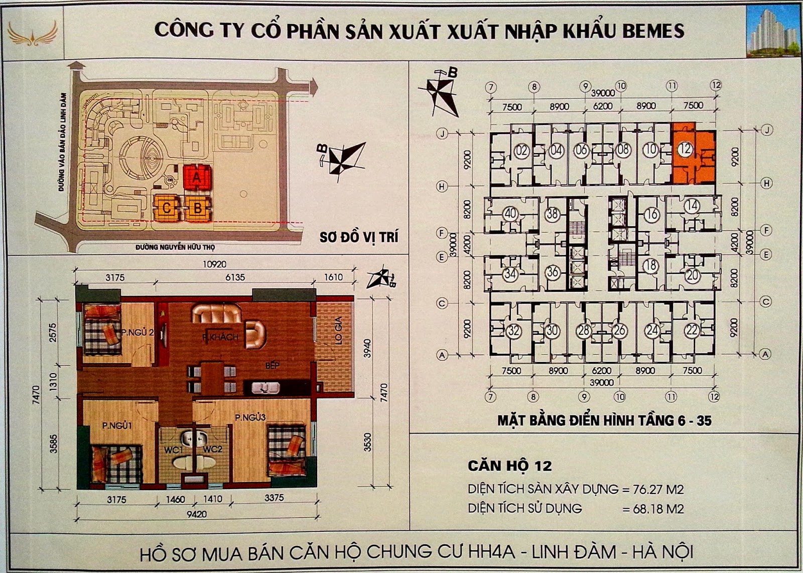 so-do-thiet-ke-chung-cu-hh4a-linh-dam19