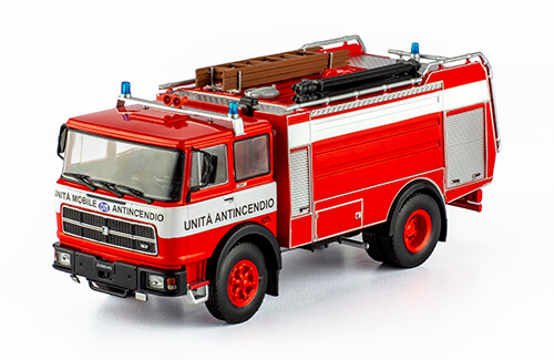 collezione camion d'epoca 1:43 deagostini, om 160 1:43 pompieri