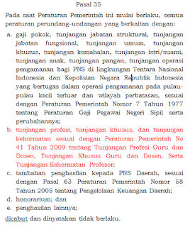 tunjangan pns daerah dihapus