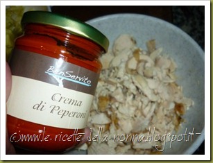 Pollo freddo in insalata con crema di peperoni (4) Pollo freddo in insalata con crema di peperoni (4)