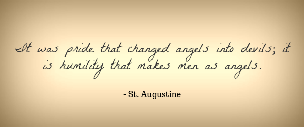 St. Augustine Humility Quote