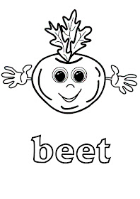 vegetables coloring pages - beet