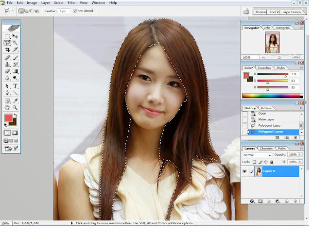 Foto editan yoona SNSD dengan photoshop