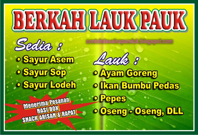 Contoh Desain Spanduk  banner, backdrop, baliho