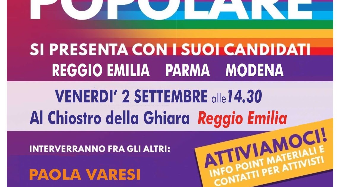 Emilia Romagna Unione Popolare Si Presenta Con Il Suo Capo Politico