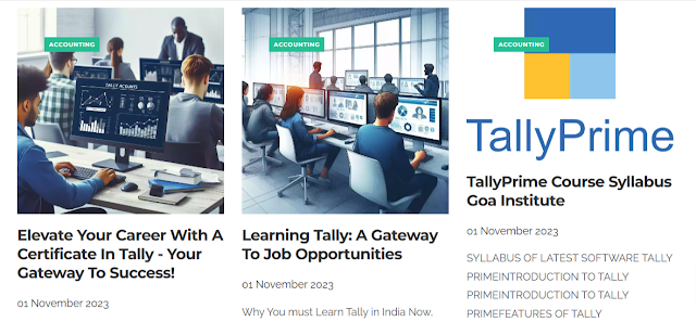 Best Training Institute Course to Learn Tally Prime in Goa