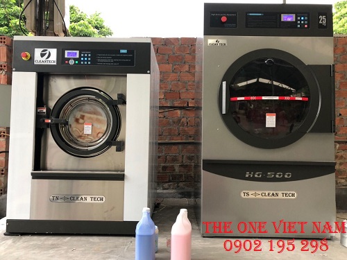 Lắp đặt máy giặt công nghiệp cho tiệm giặt dân sinh tại Hải Dương