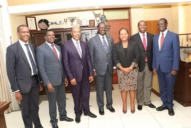 Raila Odinga meets all Central region governors for BBI. PHOTO | BMS