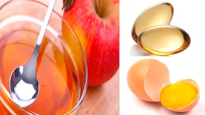 Vinagre de manzana, vitamina E y yema de huevo para quitar arrugas del cuello