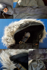 Classic Mens Parka Jacket with adjustable fur trimmed hood