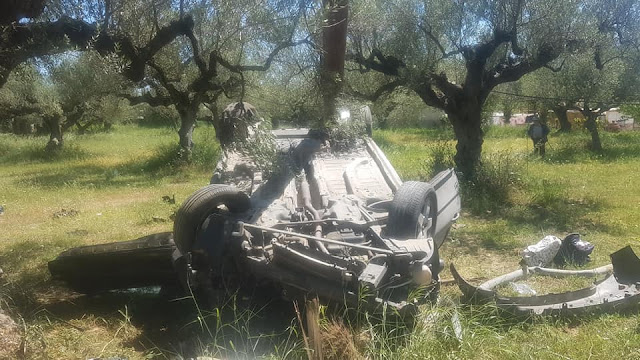 Σοβαρό τροχαίο ατύχημα πριν από λίγη ώρα επί της ΕΟ Σπάρτης-Γερακίου στο ύψος της Πλατανας.