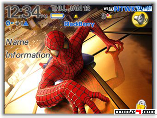 Tema BlackBerry 8520 Spiderman Download Tema BlackBerry 8520 Gratis 2012