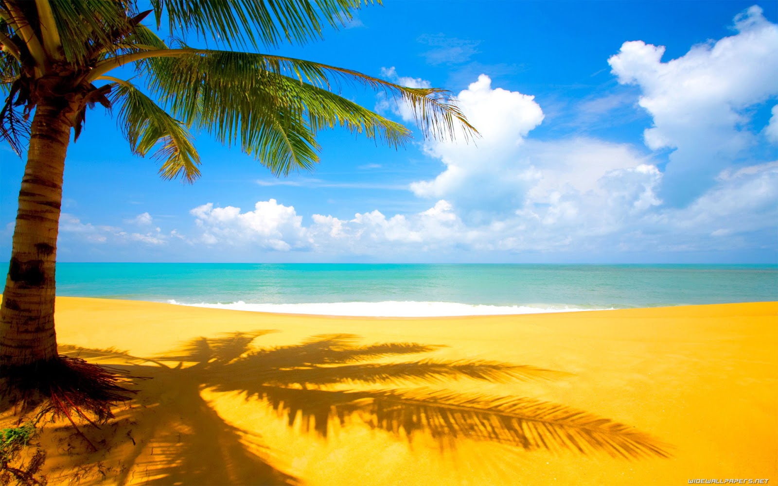 Beach View High Res Nature Backgrounds Wallpaper for Widescreen PC ...