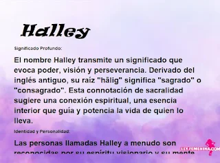 significado del nombre Halley
