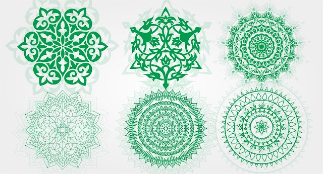 Gratis Download 6 Vector Mandala Format Coreldraw