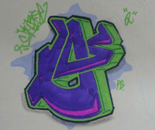 Graffiti Alphabet Sketches Letter O