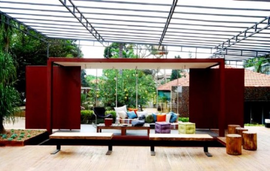 Fresh And Cool Design Outdoor Living Room Contemporary | Modern ...